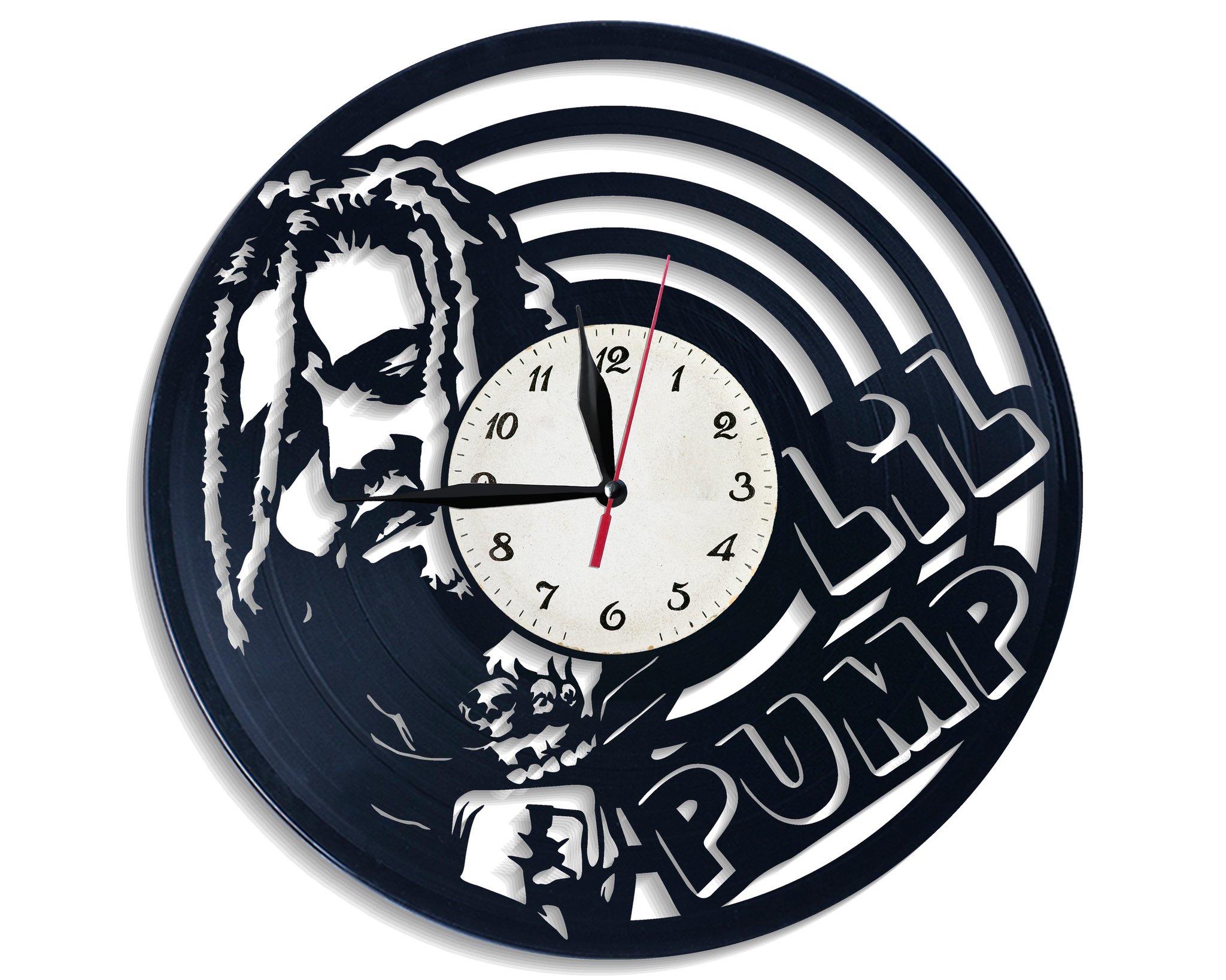 Годинник настінний Lil Pump 2699 з вінилової платівки