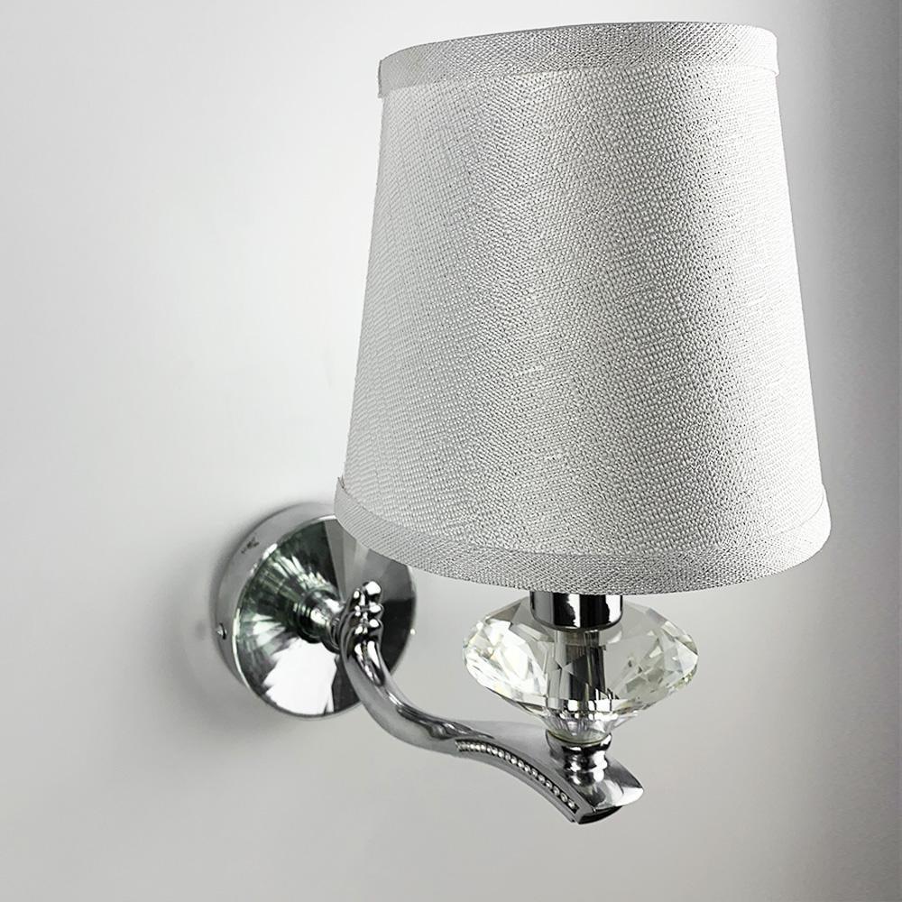 Бра Line.F S 8639 с белым абажуром Хром (2962_6121)