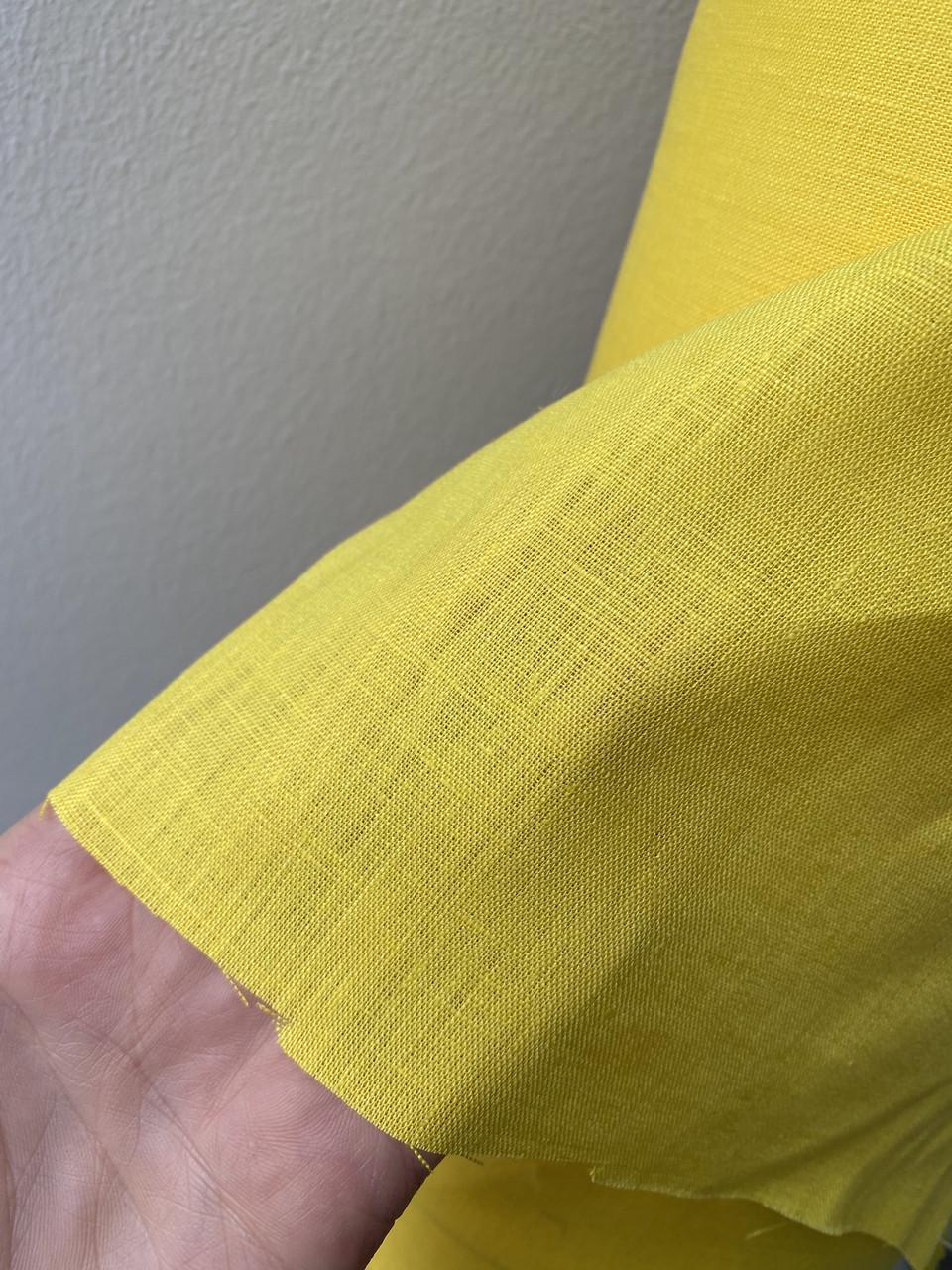 Ткань LINEN PLUS 100% лен 143 см 163/539 Желтый - фото 3 Ткань LINEN PLUS 100% лен 143 см 163/539 Желтый - фото 3