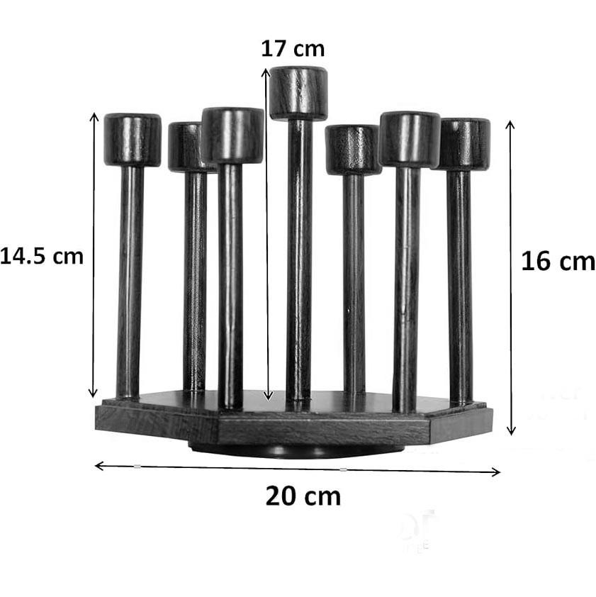 Стійка для склянок з дерева Майтон Капучино (ОБС-006509) - фото 2