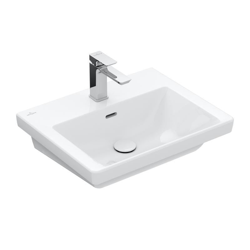 Умывальник на тумбу Villeroy&Boch SUBWAY 3.0 4A705501 55 см Белый (83802)