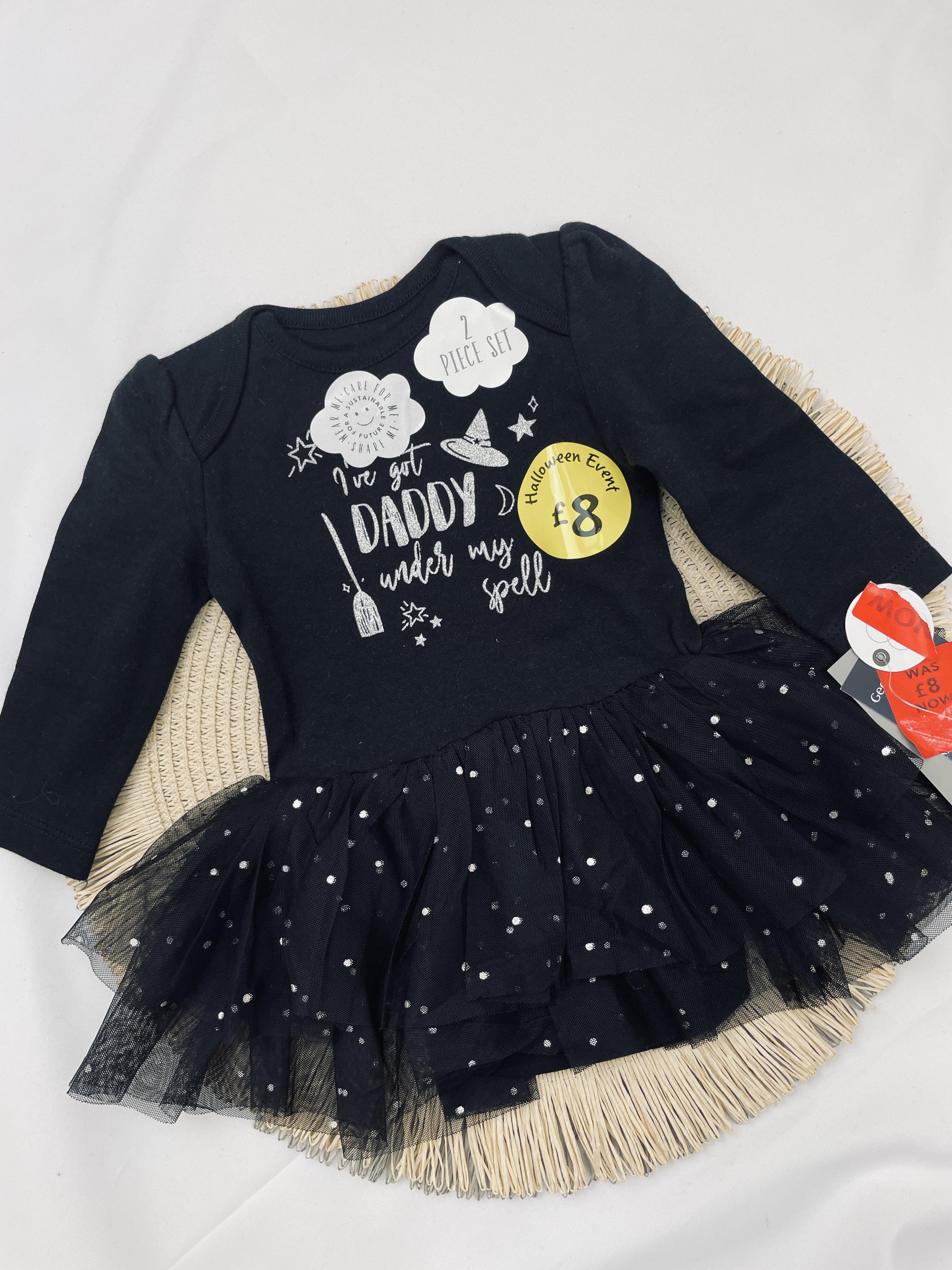 Боді-платтячко George 62 см Чорний (ДБ-0021-ЧС)