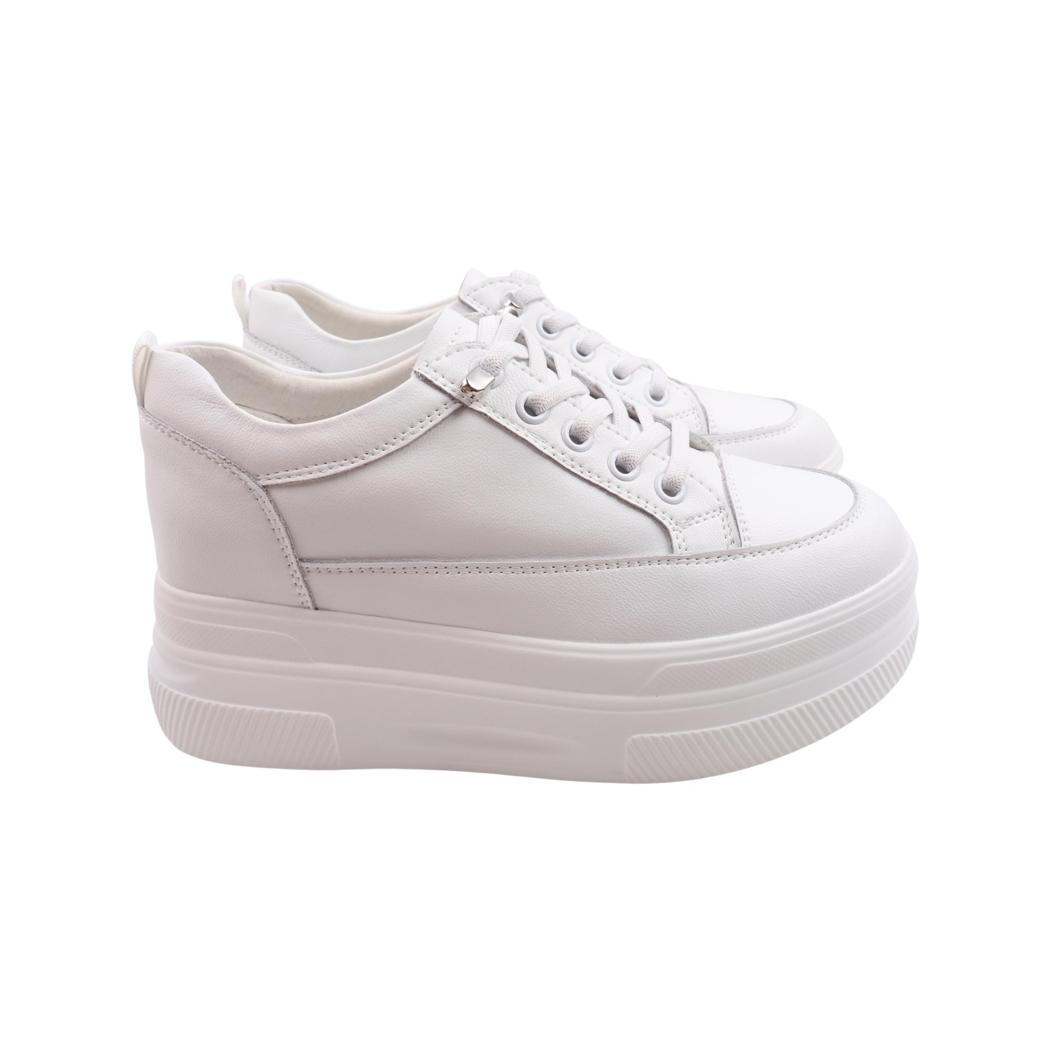 Кеды женские Farinni из кожи р. 40 Белый (398-23DTS)