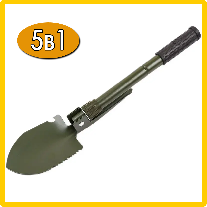 Туристическая лопата 5в1 с чехлом Green (id_16215) - фото 2 Туристическая лопата 5в1 с чехлом Green (id_16215) - фото 2