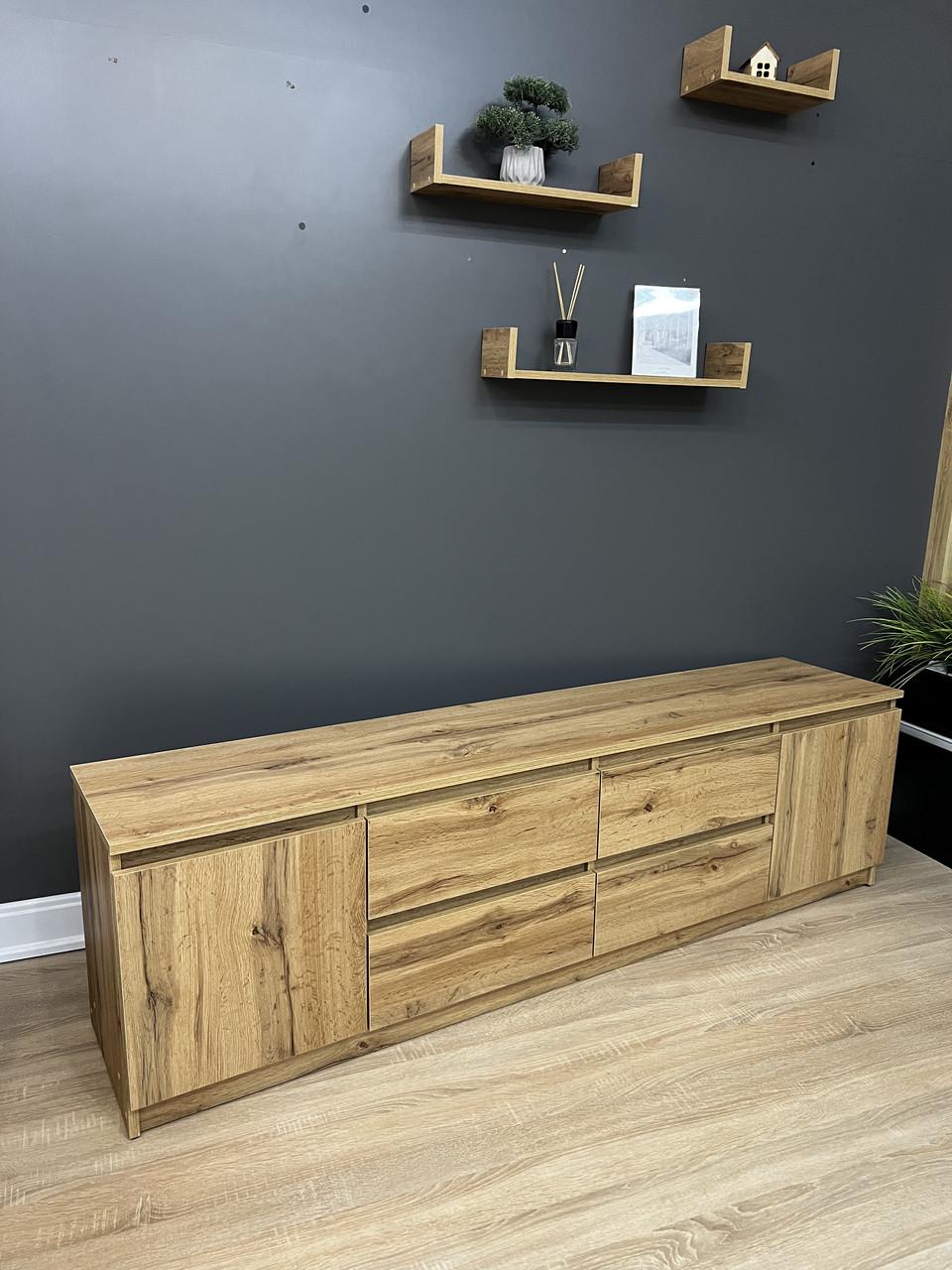 Тумба під ТВ Eверест 1804х510х370 мм Дуб аппалачі - фото 5 Тумба під ТВ Eверест 1804х510х370 мм Дуб аппалачі - фото 5