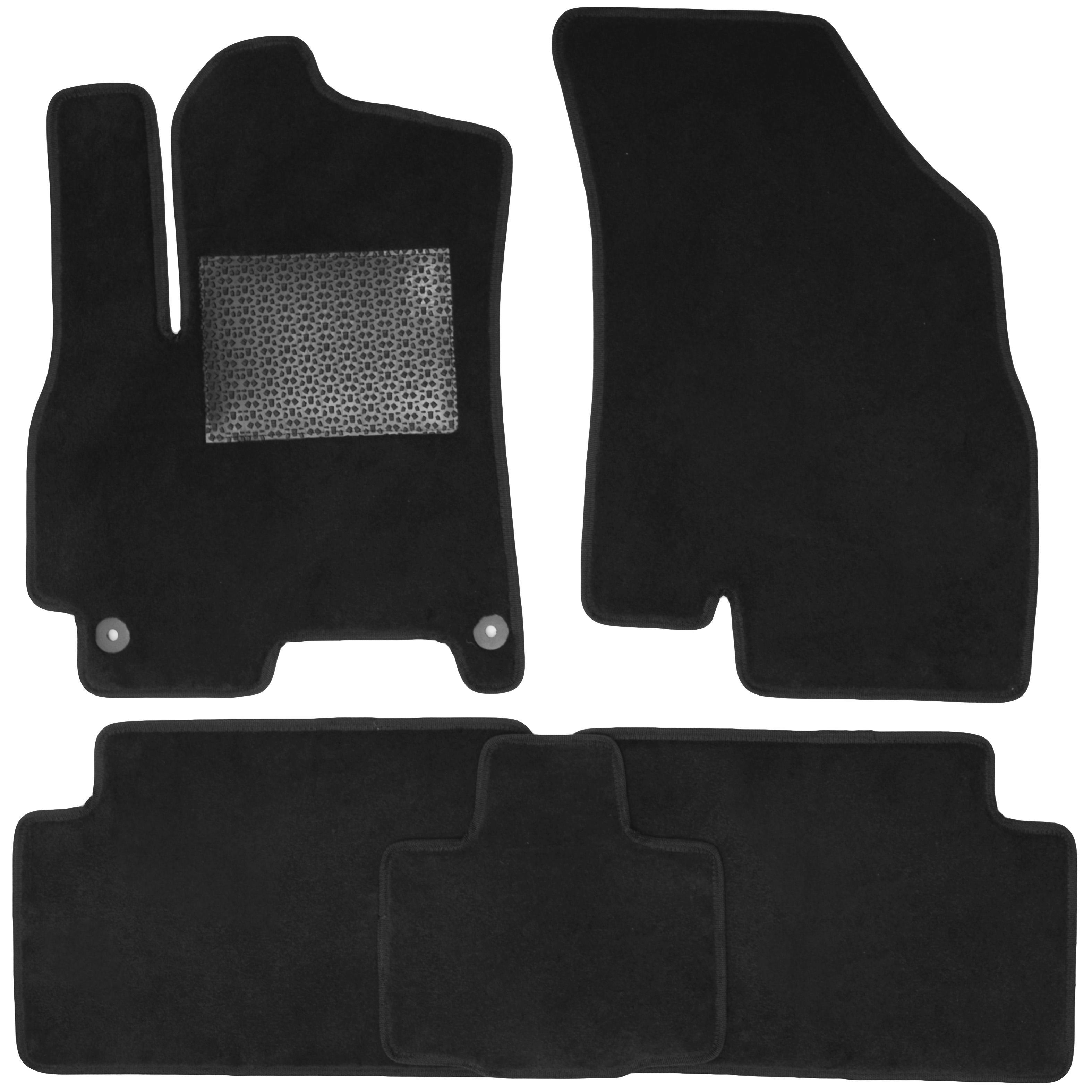 Коврики в салон для Chery Tiggo 7 '17- текстильные Optimal Черный