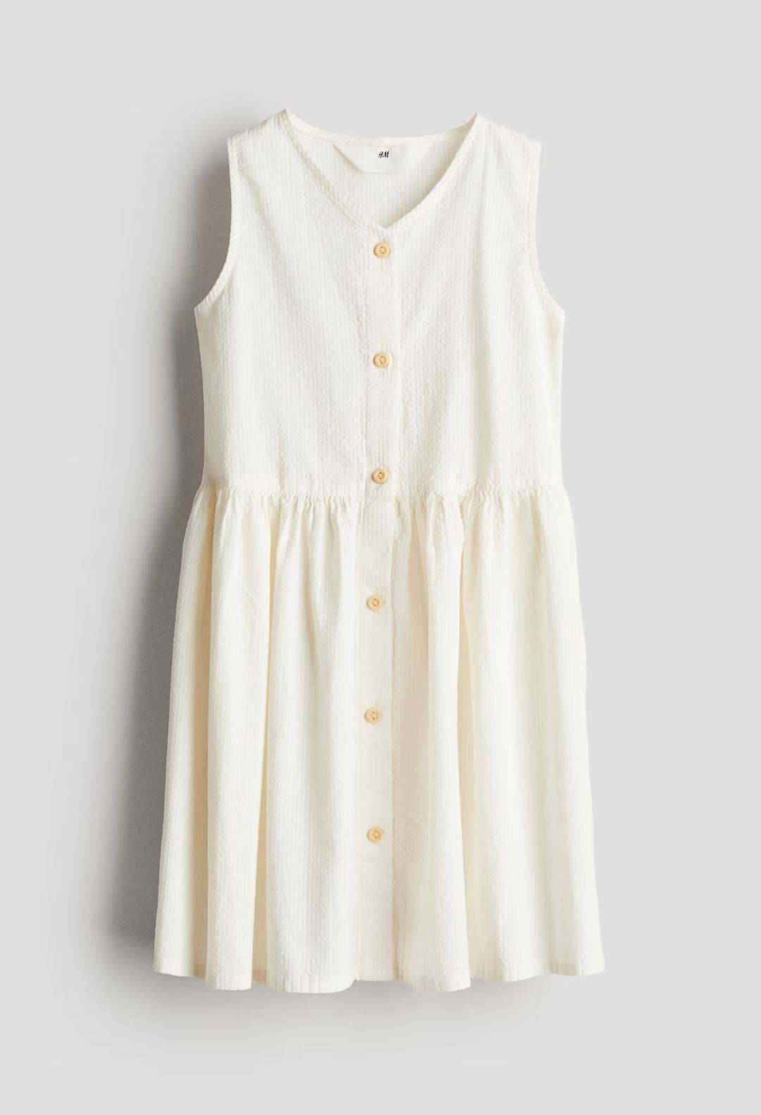 Сукня дитяча літня для дівчинки H&M 116 см Молочний (25062604E)