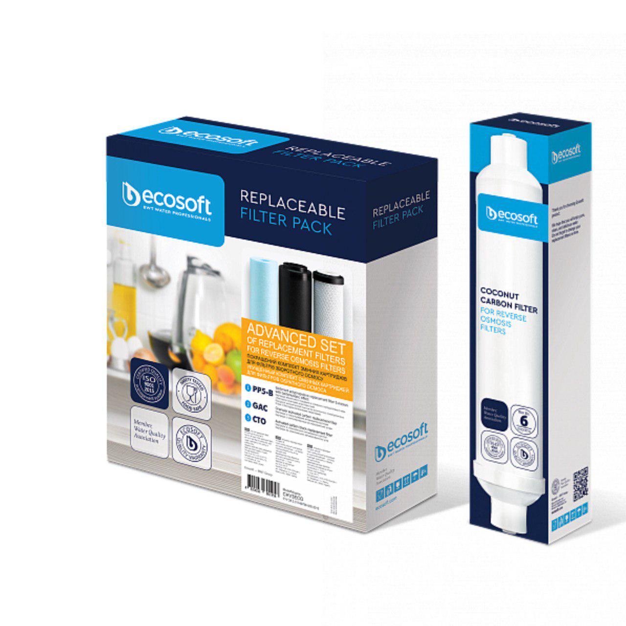 Піврічний комплект картриджів Ecosoft Absolute покращений