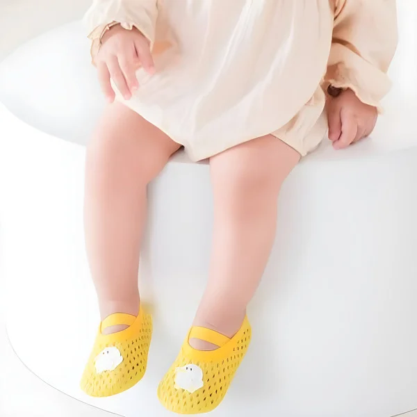 Тапочки для малышей на стопу 11,5 см 2 пары Желтый/Голубой (C00861) - фото 5 Тапочки для малышей на стопу 11,5 см 2 пары Желтый/Голубой (C00861) - фото 5