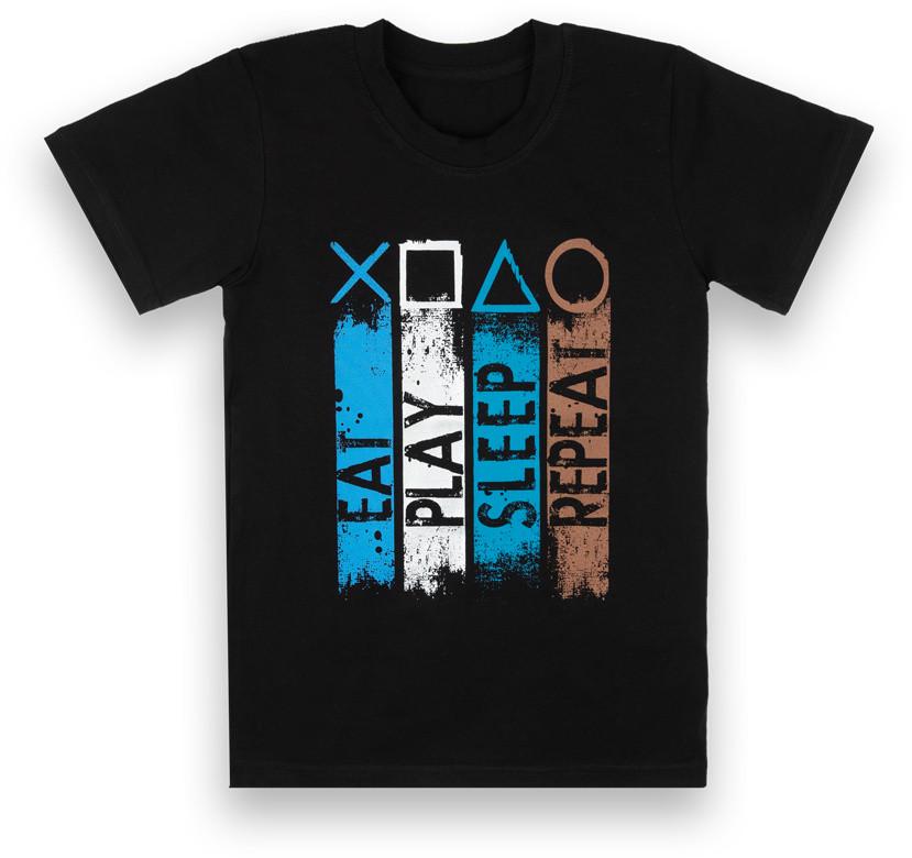 Футболка детская хлопковая для мальчика Gabbi FT-22-12 Game 152 см Черный (13145)