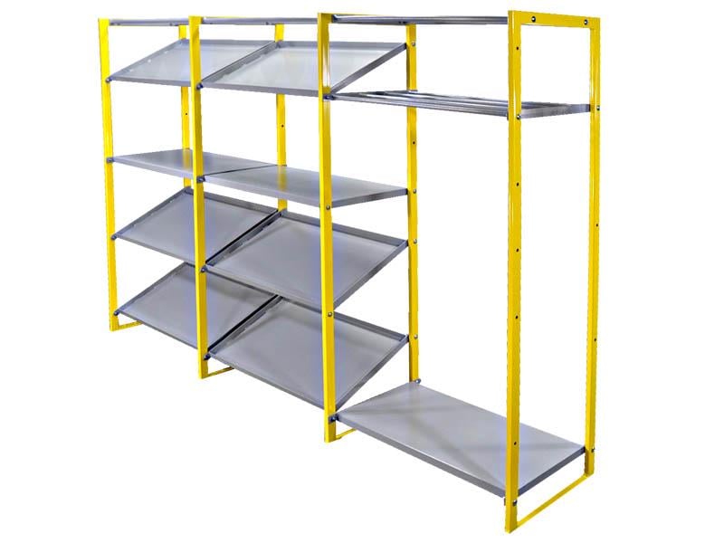 Стеллаж металлический Kompred OL656 для хранения спортивного инвентаря