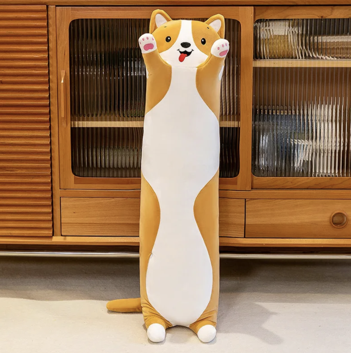 М'яка іграшка Собака Батон 130 см Рудий (TO-246)