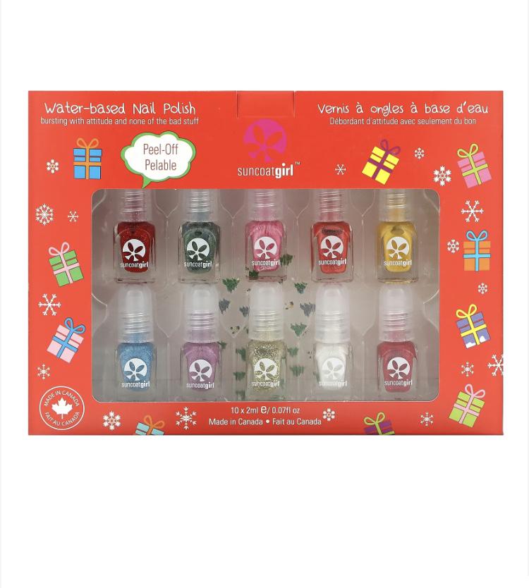 Лак для ногтей SuncoatGirl Merry Mini Mani Kit 10 шт