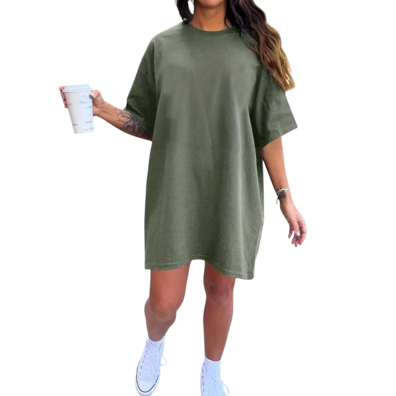 Футболка-платье спортивная 2XL Хаки (2513258375)