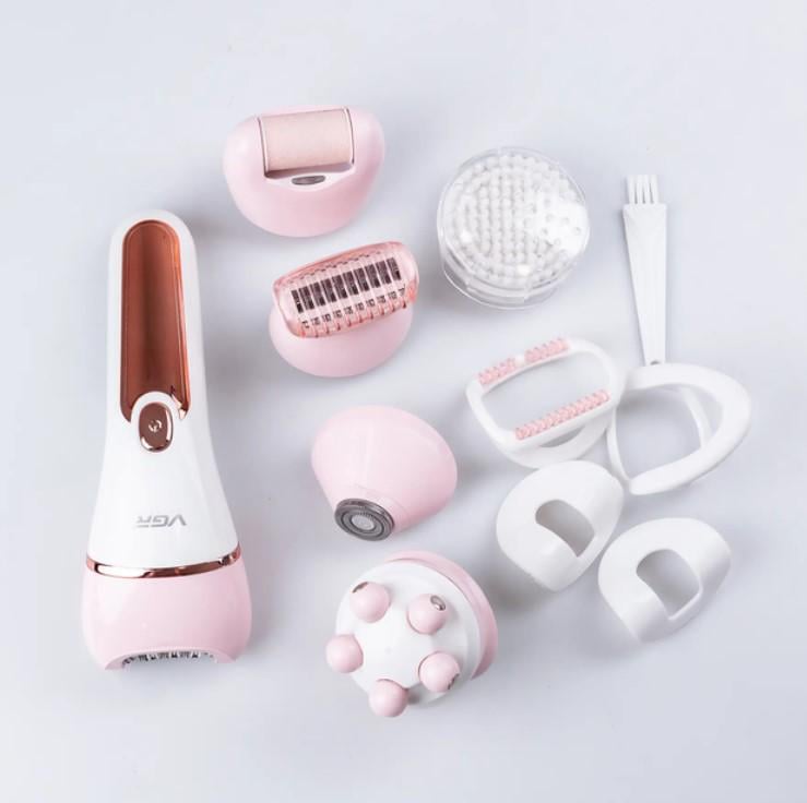 Эпилятор VGR V-733 6в1 с насадками аккумуляторный IPX7 USB 5 Вт (2863967410) Эпилятор VGR V-733 6в1 с насадками аккумуляторный IPX7 USB 5 Вт (2863967410)