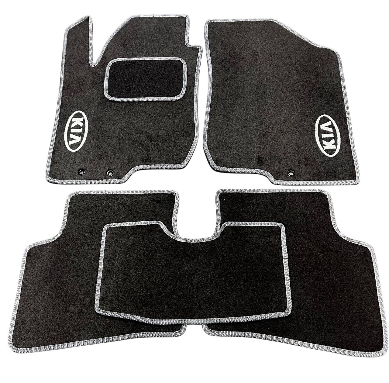 Коврики в салон ворсовые для Kia Ceed 2006-2012 5 шт. Черный (27327191)