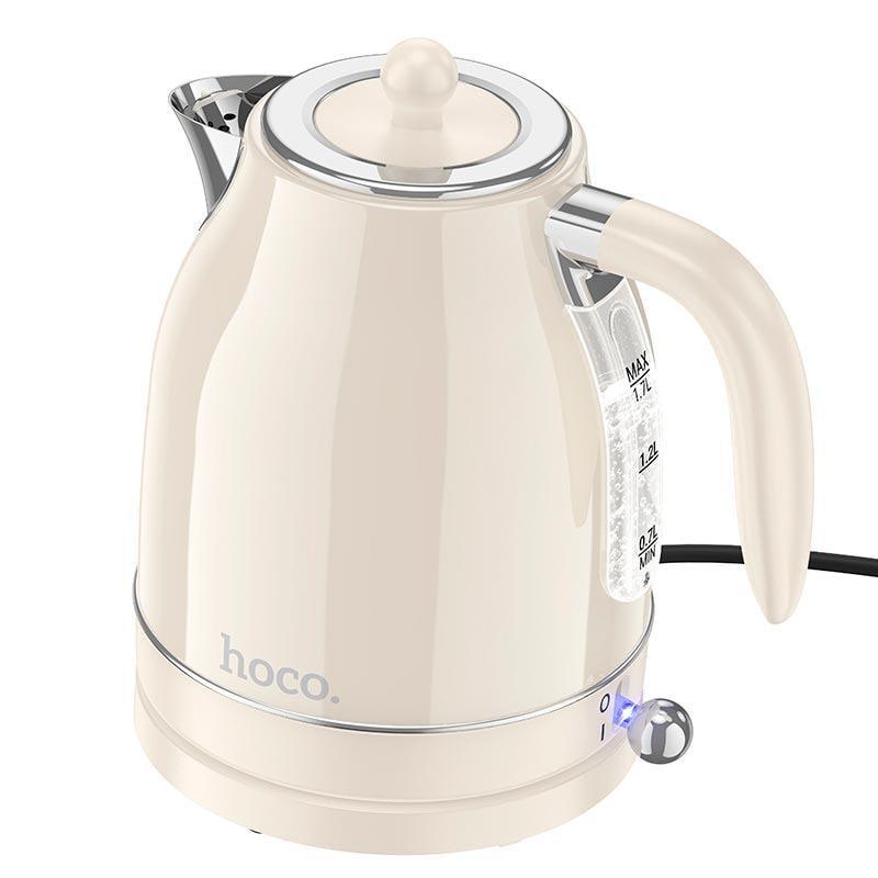 Электрочайник Hoco HE10 retro electric kettle 2200 Вт 1,7 л Белый (613303)