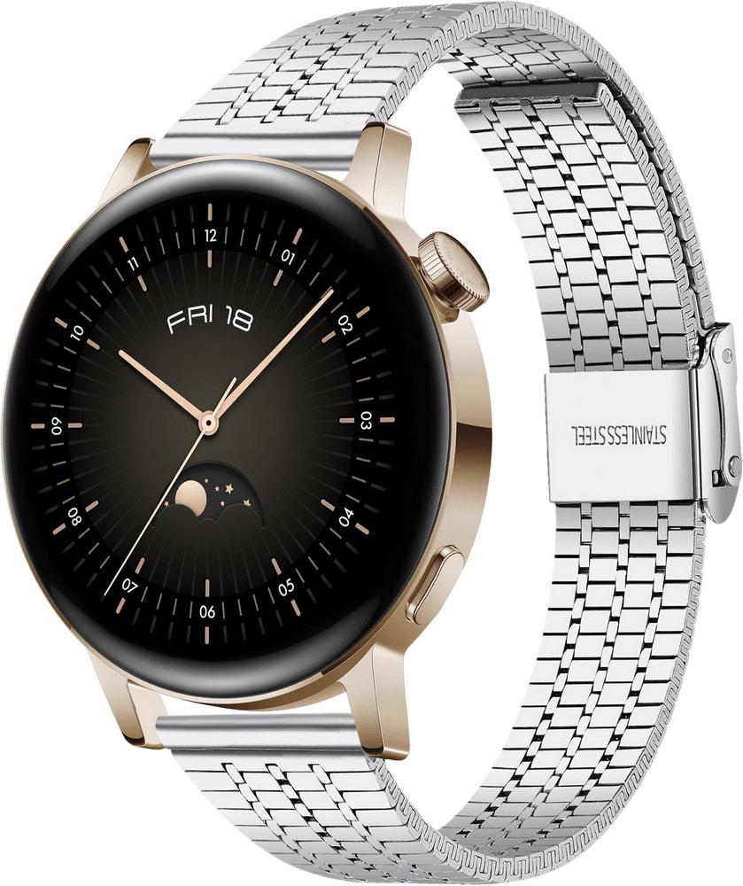 Браслет металлический Counic для Huawei Watch GT3 42 мм Silver (34047-59)