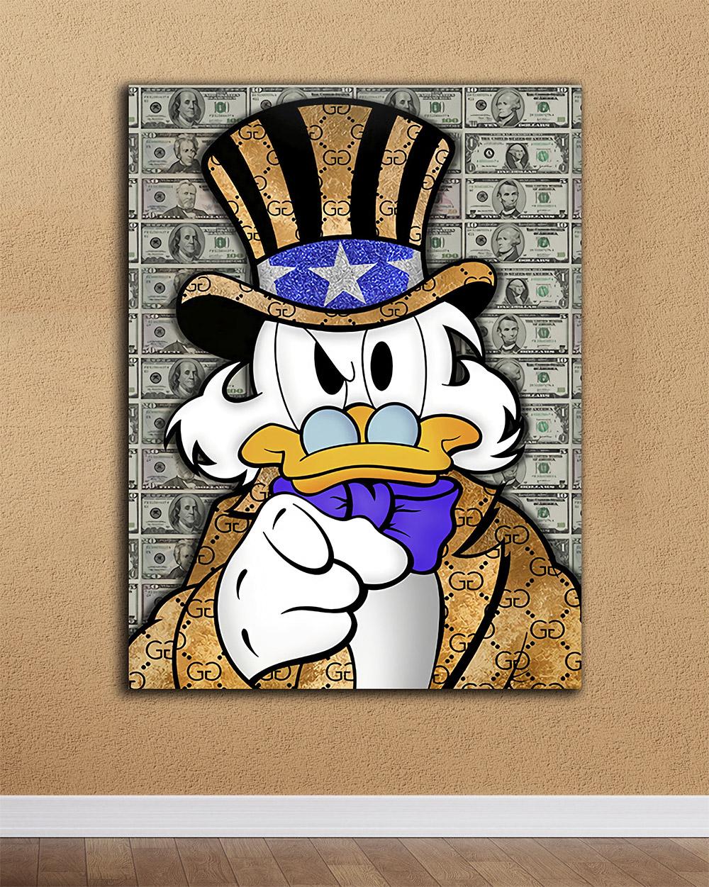 Картина в офис Скрудж Дядя Сэм 30х40 см (MIX-131)
