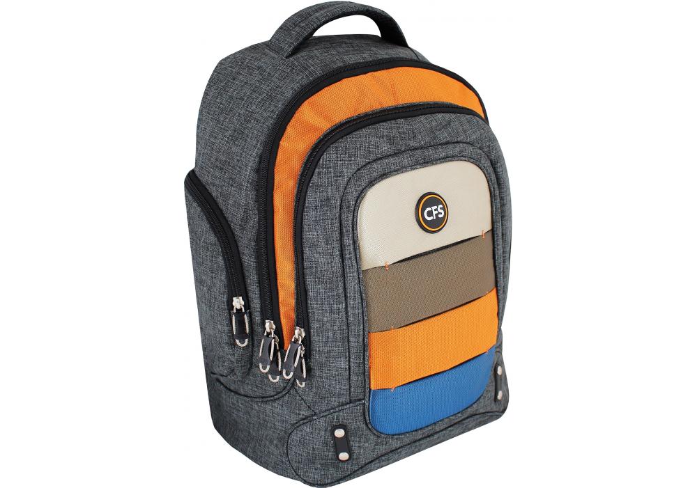 Рюкзак молодежный Cool For School 39x38x15 см 16-25 л Серый (CF85852)