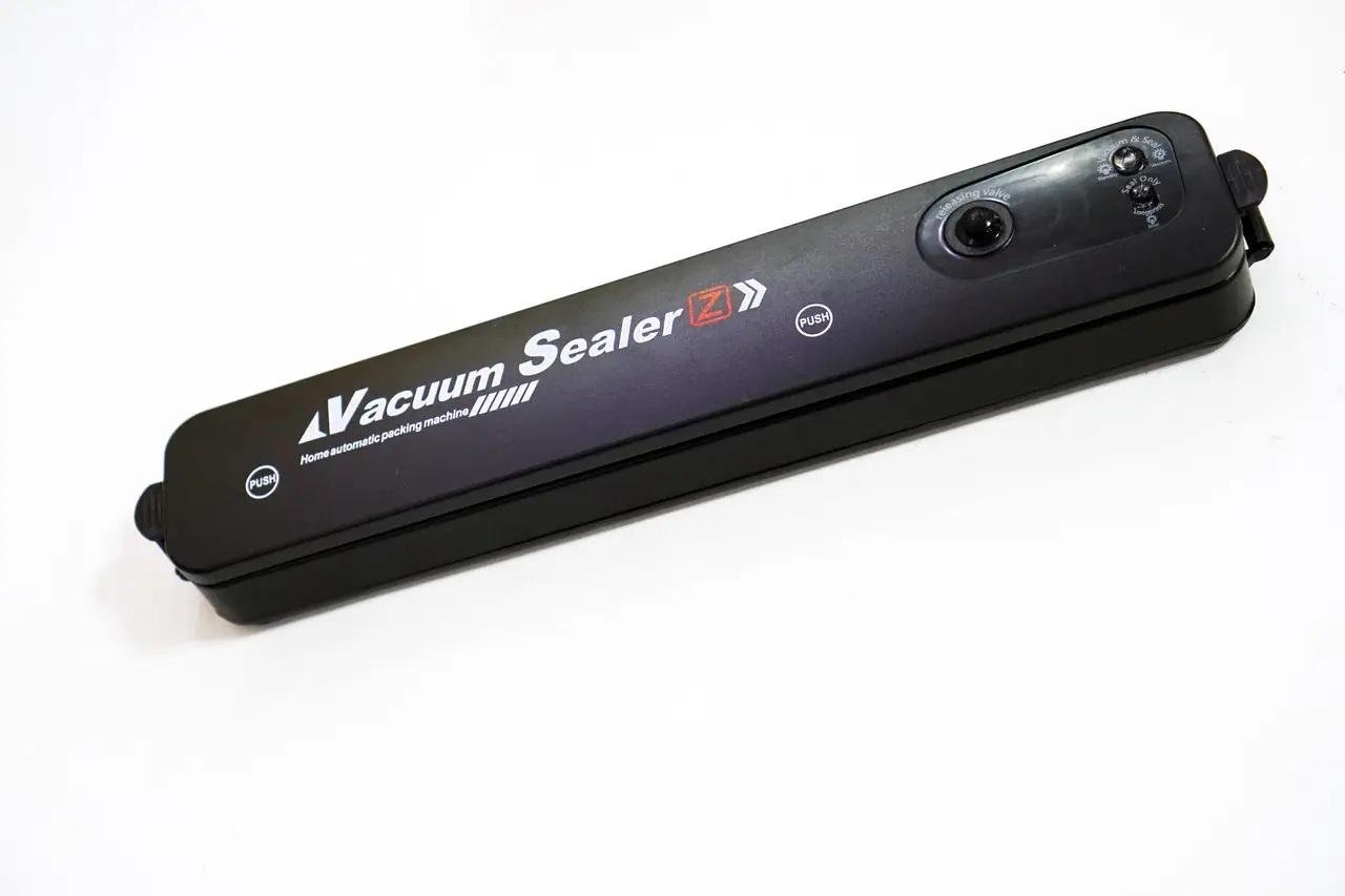 Вакуумний пакувальник Vacuum Sealer вологозахищений Чорний (2079276462)