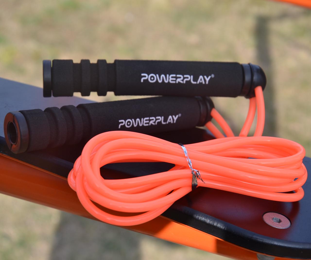 Скакалка PowerPlay 4205 Classic Plus Jump Rope 2,7 м Оранжевый - фото 8