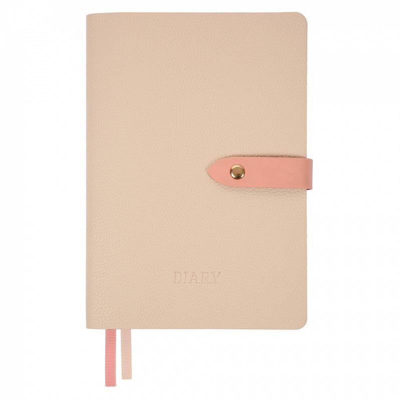 Дневник недатированный Leo Planner Secret А5 мягкий 320 стр. Бежевый (252702)