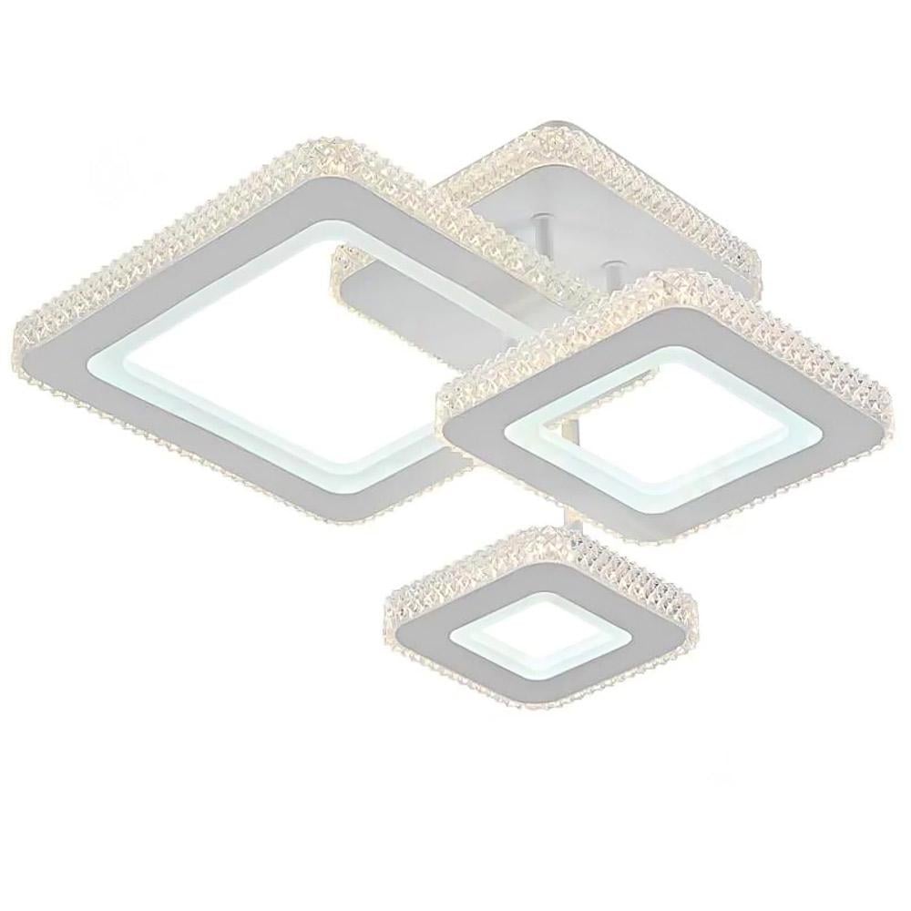 Люстра потолочная светодиодная Light House SY-20477/1/1/1C WH 126W 450х390х185 мм Белый