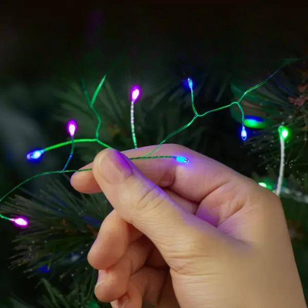 Гирлянда-нить Роса Хвойная лапа 3000 LED 100 м Зеленая нить/Разноцветный свет (D3000L100MGML) - фото 9 Гирлянда-нить Роса Хвойная лапа 3000 LED 100 м Зеленая нить/Разноцветный свет (D3000L100MGML) - фото 9