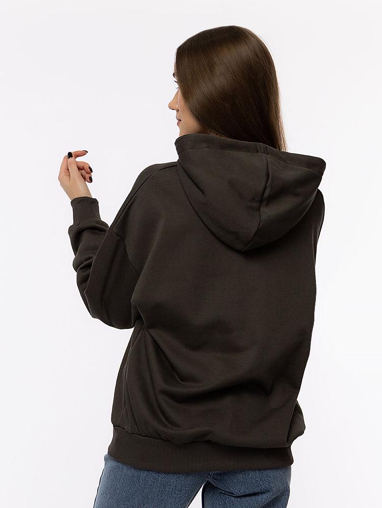 Худі жіноче оверсайз ЦБ-00214144 р. 42 Хакі (SKT000895751) - фото 3 Худі жіноче оверсайз ЦБ-00214144 р. 42 Хакі (SKT000895751) - фото 3