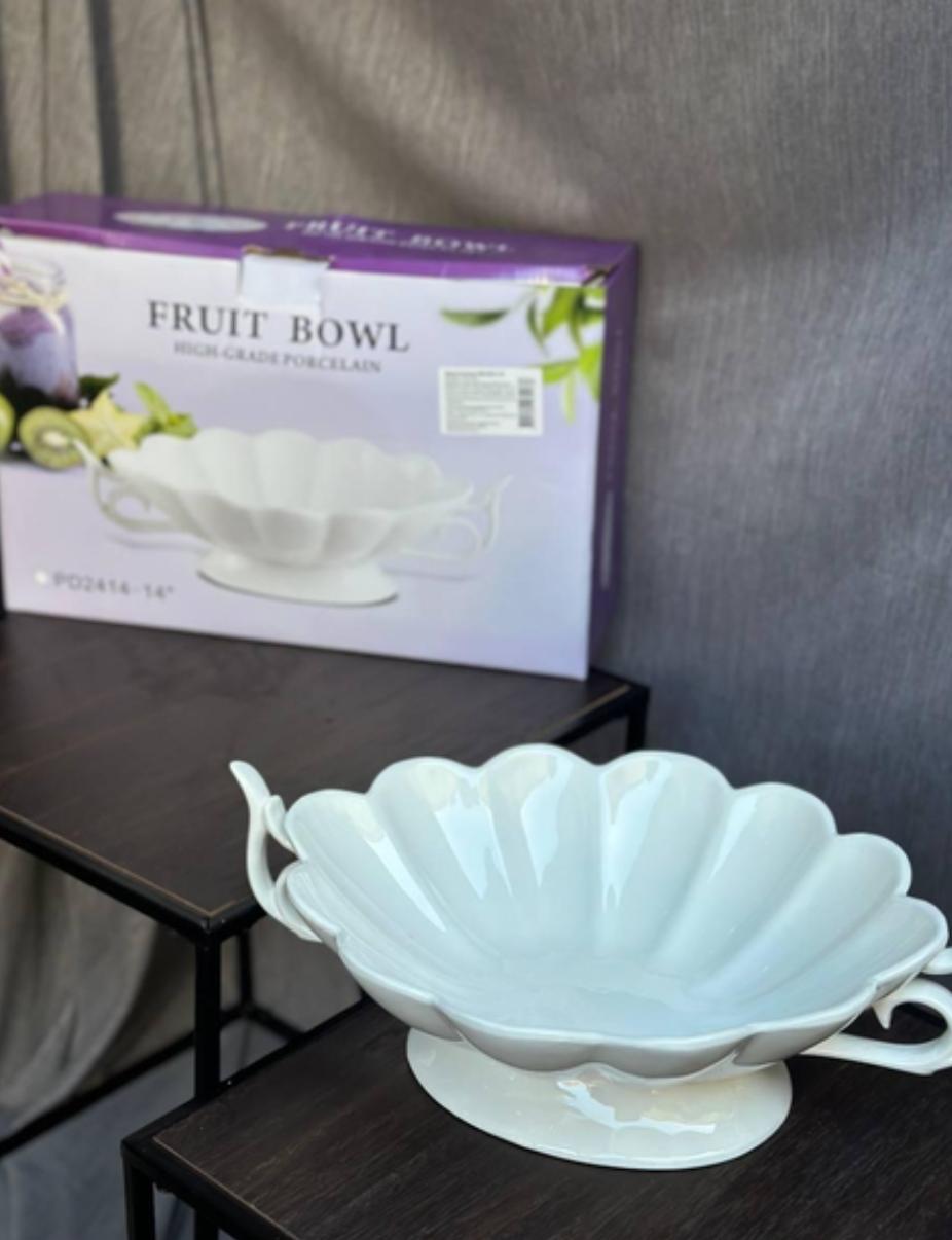 Фруктовница Stenson MC-3241-12 фарфор 30,5х21х9 см Белый (MC-3241-12) - фото 2 Фруктовница Stenson MC-3241-12 фарфор 30,5х21х9 см Белый (MC-3241-12) - фото 2