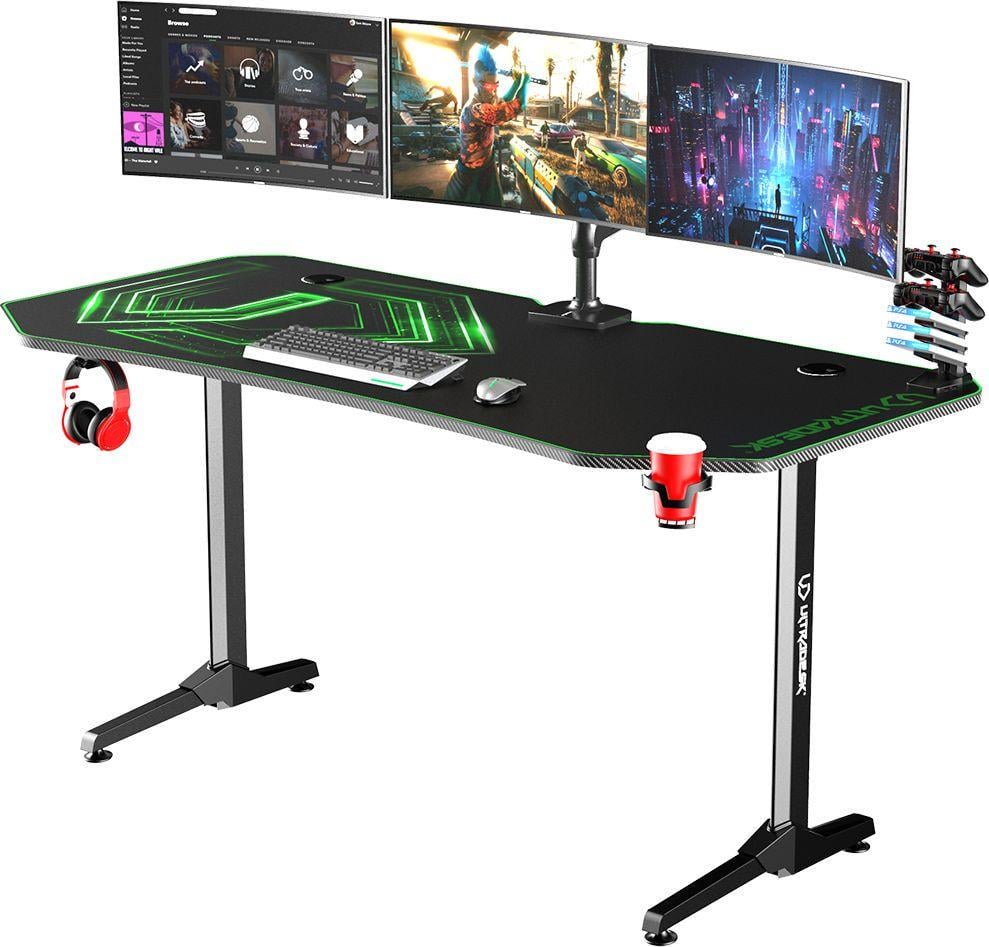 Комп'ютерний стіл для геймера Ultradesk Frag XXL Green (329276)