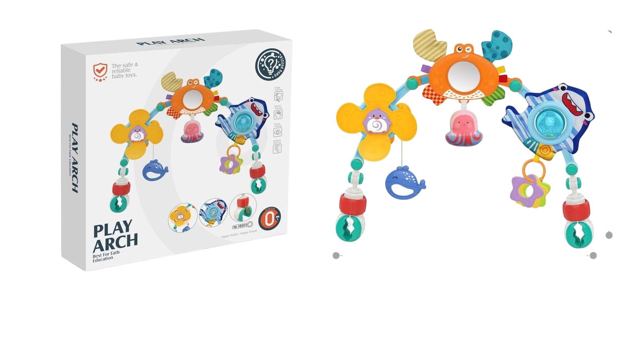 Ігрова дуга для коляски та ліжечка ARTPLAY з брязкальцями і пищалками Морські мешканці (2667794422)