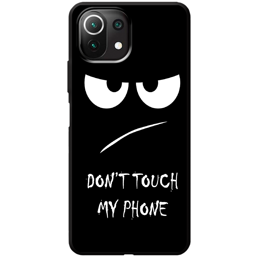 Чехол Boxface Xiaomi Mi 11 Lite Don't Touch my Phone Черный силикон (42128-up535-44012)