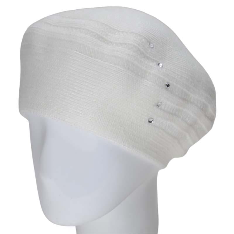 Берет жіночий Lirus Лінія подвійний напіввовняний Білий (119074)