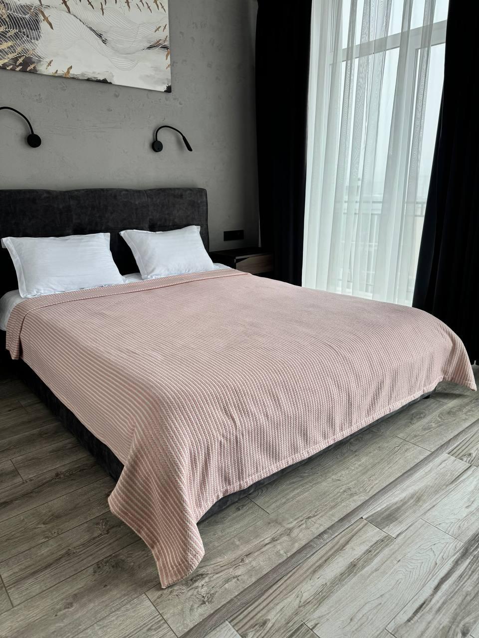 Плед хлопковый Косичка комбинированная 240x230 см Розовый (11812-F6-240x230cm) - фото 6 Плед хлопковый Косичка комбинированная 240x230 см Розовый (11812-F6-240x230cm) - фото 6