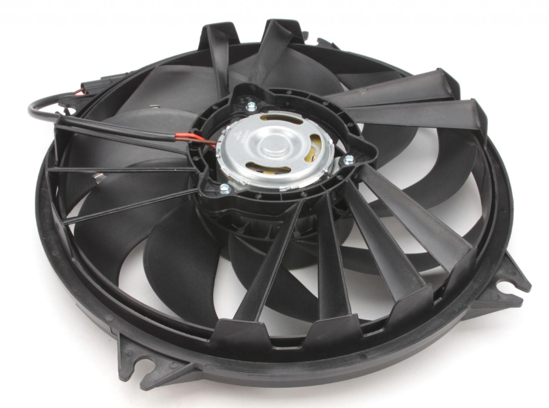 Вентилятор радиатора электрический Citroen Jumpy/Fiat Scudo 1,6-2,0 HDI 07-9 лопастей (47223)