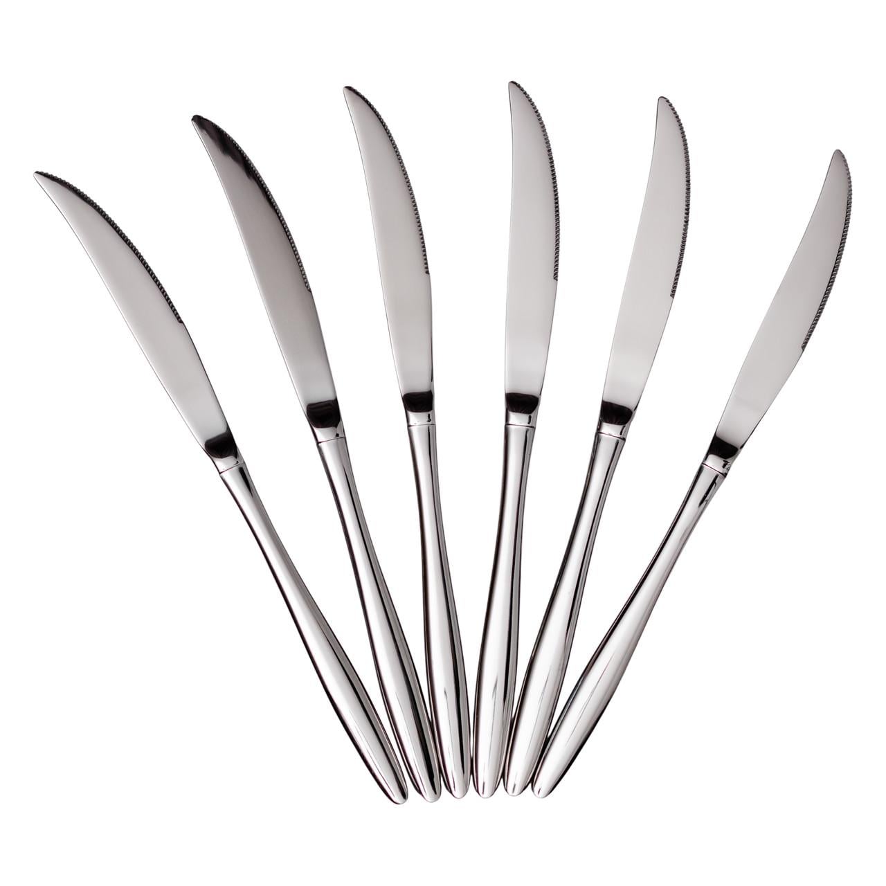 Набор столовых ножей 6 шт. 22 см Серебро (HP-8-31)