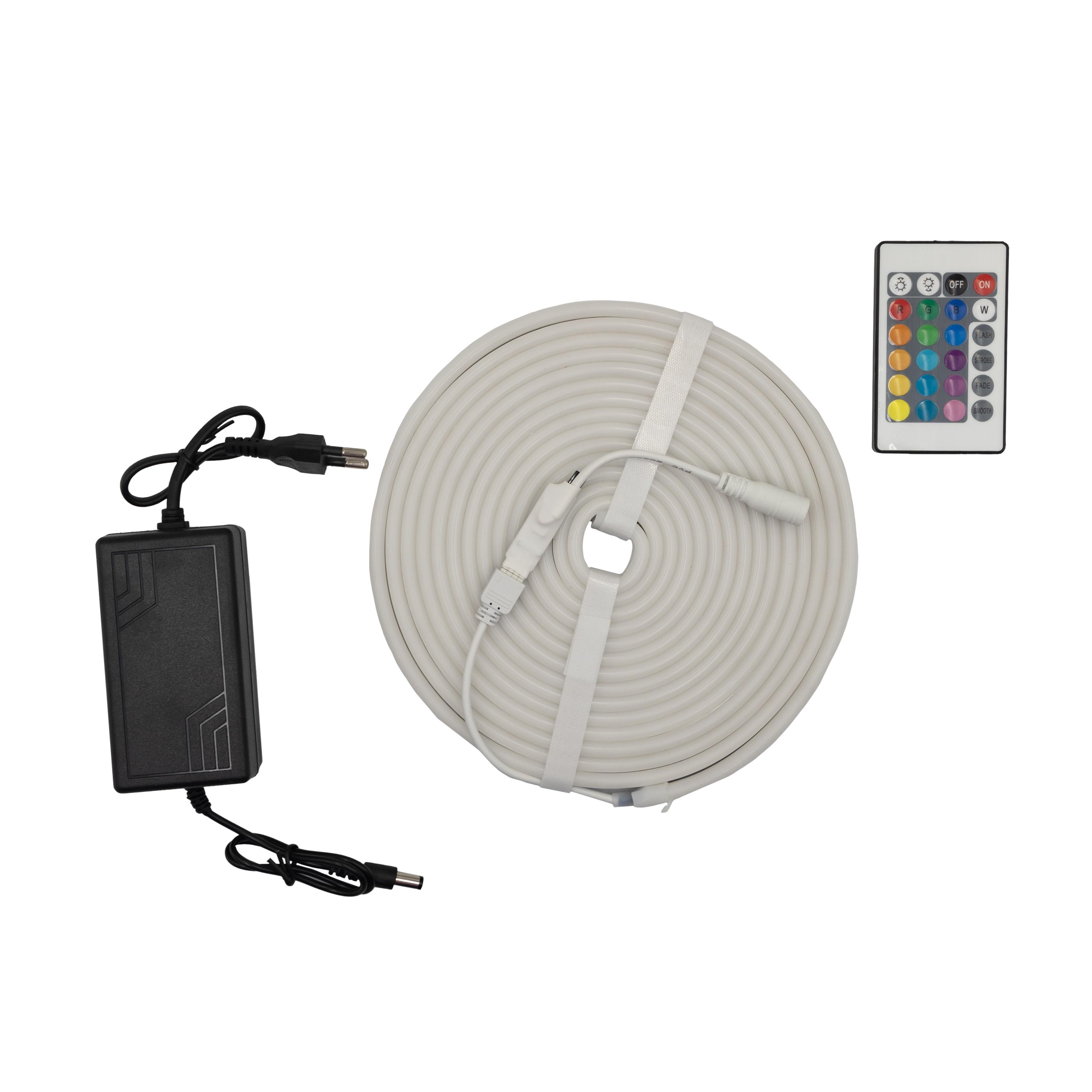 Светодиодная лента неоновая Prolum RGB готовый набор 6x12 12V 5 м Разноцветный (28522769)