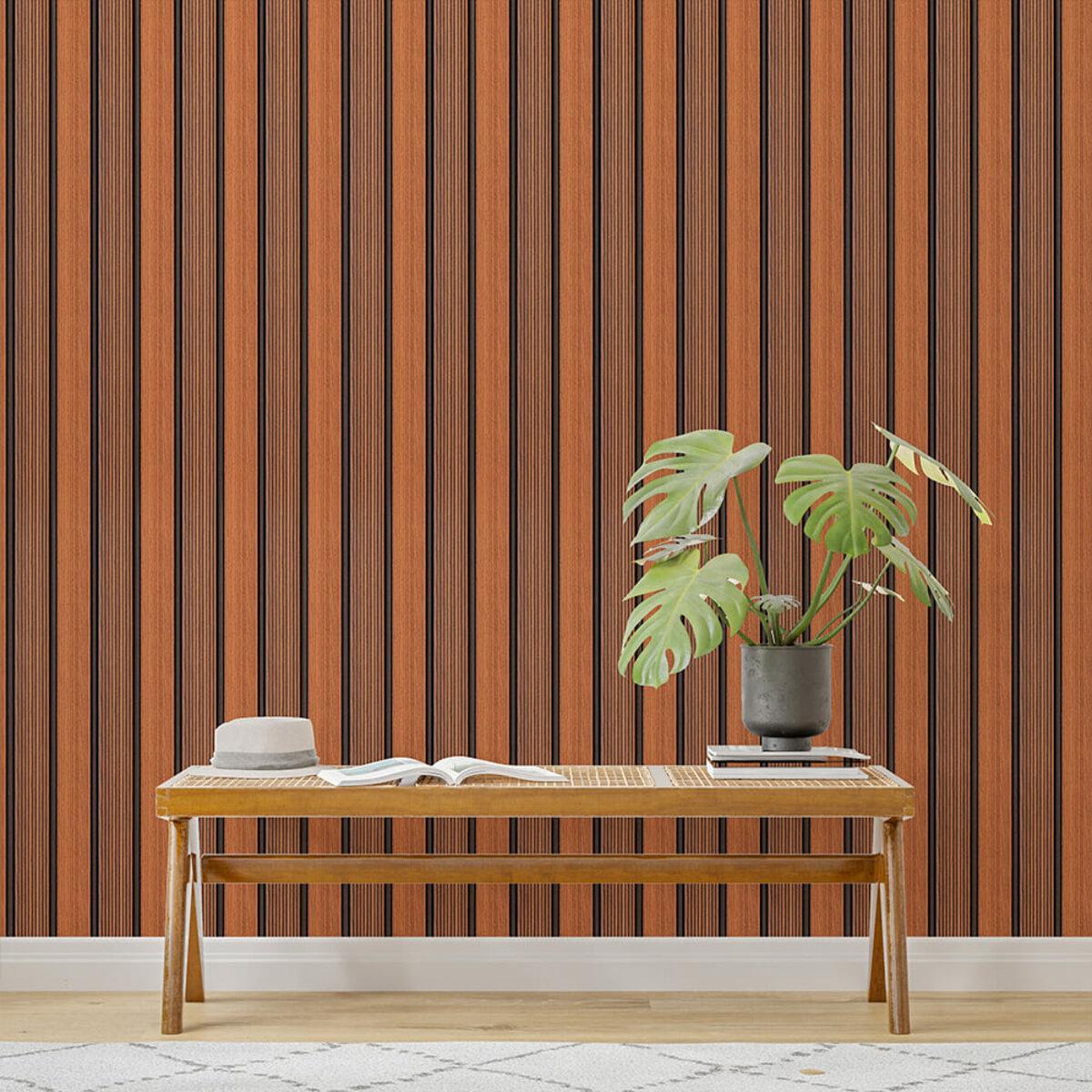 Рельс декоративный PS 2900х120х12 мм Теплый каштан (SW-00001753) - фото 6