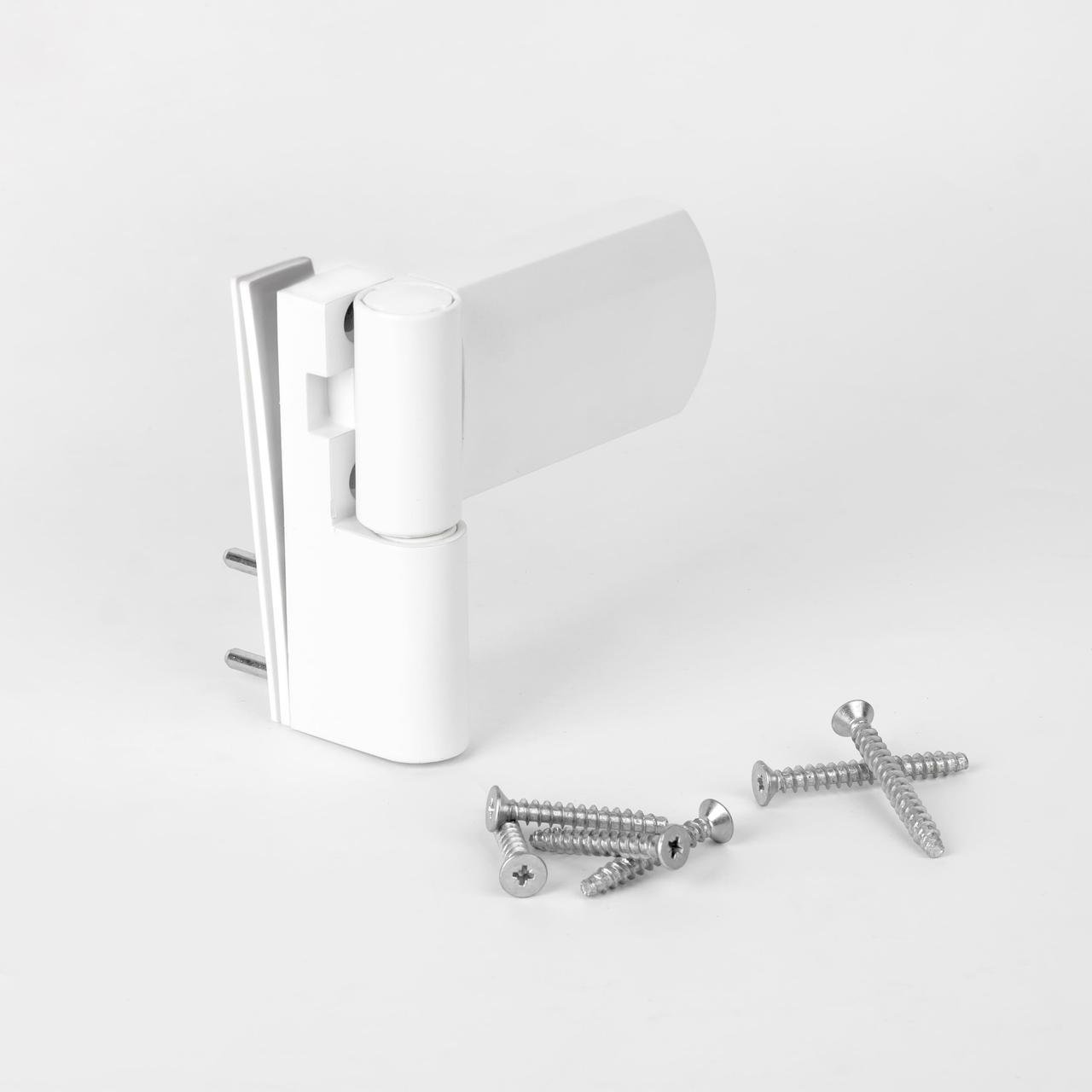 Петля дверна ASTEX AT27 3D для ПВХ дверей Білий (АТ27 RAL9016) - фото 2