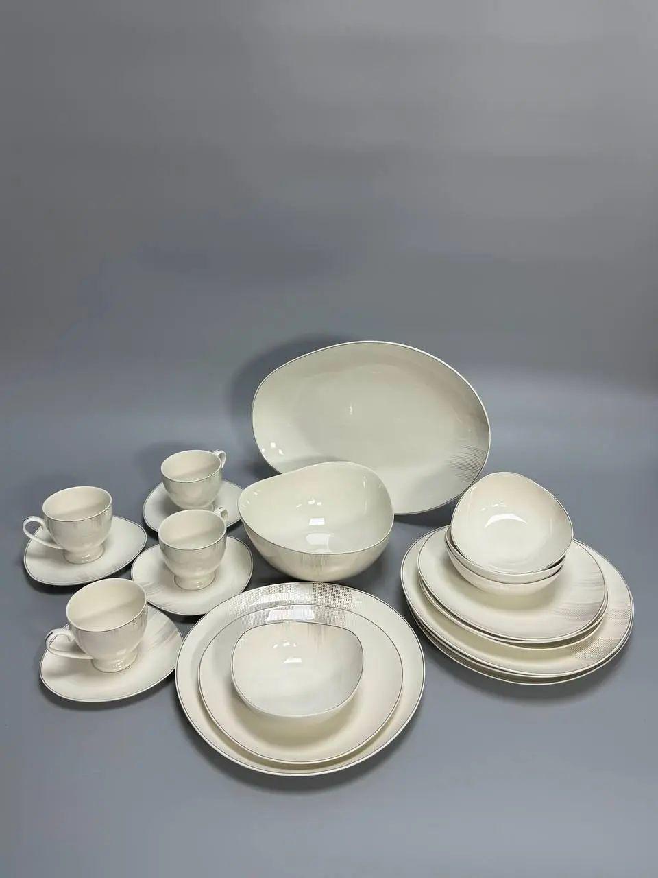 Сервиз столовый обеденный RG 1114 на 4 персоны фарфор 22 пр. (31870759)