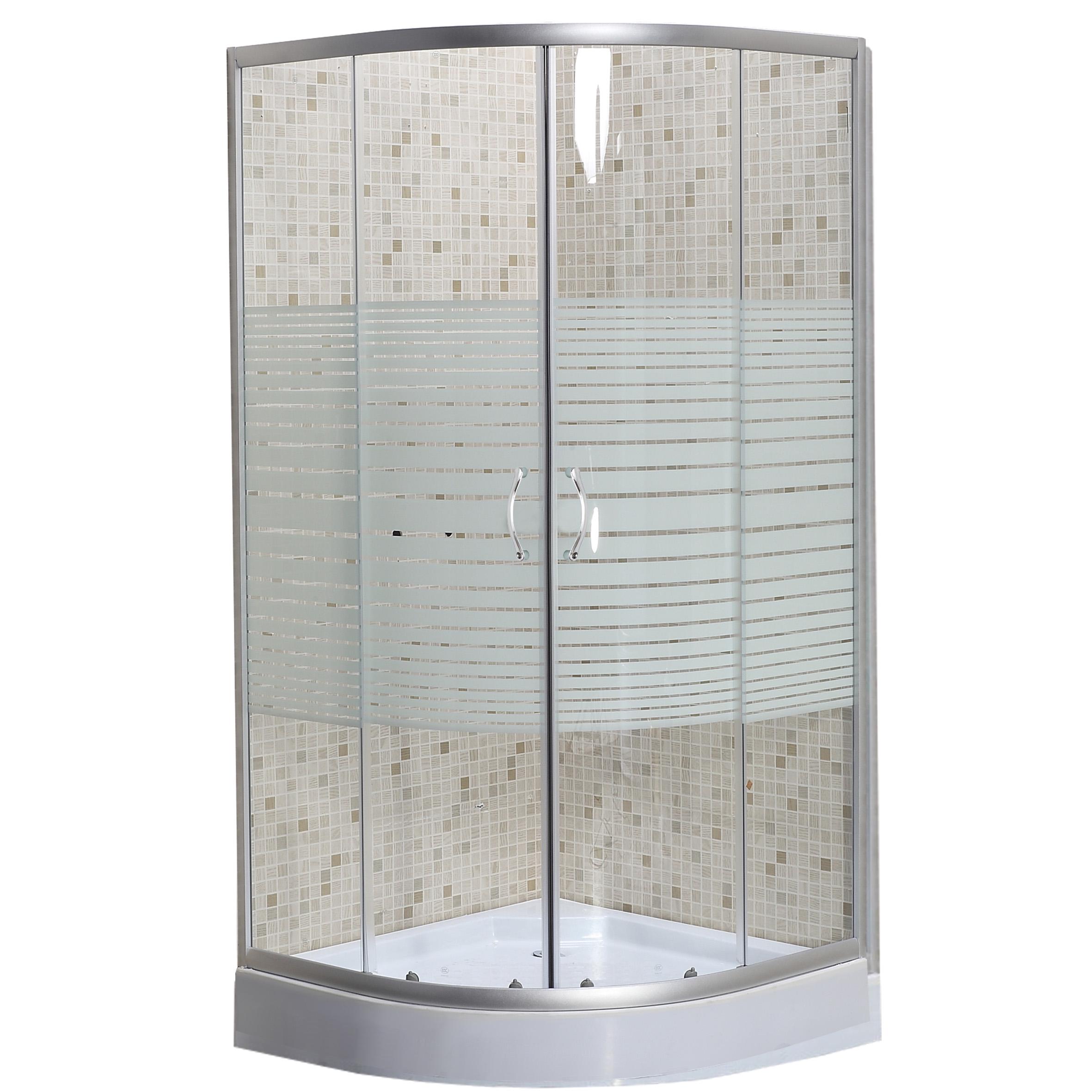 Душевая кабина Bravo WISLA L90W.Line 000020455 90x90x195 см Сатин (104087)