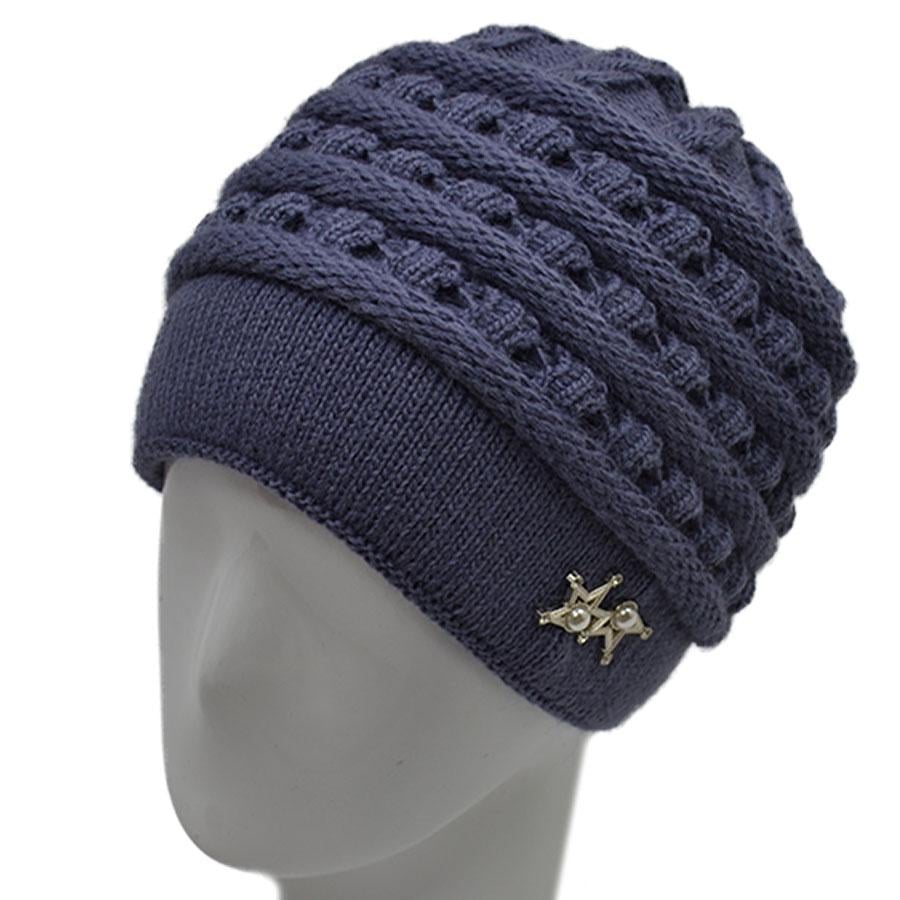 Шапка женская зимняя Lirus Росита двойная OS Джинсовый (73732) Шапка женская зимняя Lirus Росита двойная OS Джинсовый (73732)