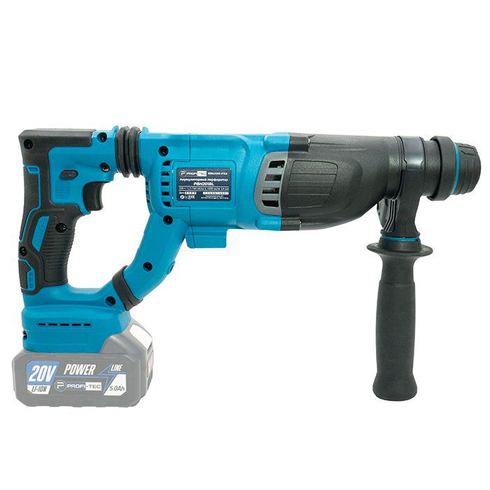 Перфоратор акумуляторний PROFI-TEC PBH201BL 20 В 2хPT2040MP 4,0 Аг (006961) - фото 5