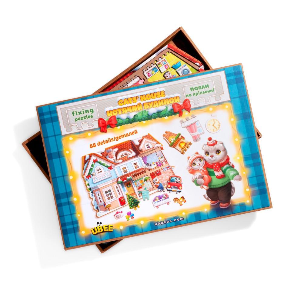 Пазл дитячий фігурний Котячий дім PSD248 88 ел. Пазл дитячий фігурний Котячий дім PSD248 88 ел.