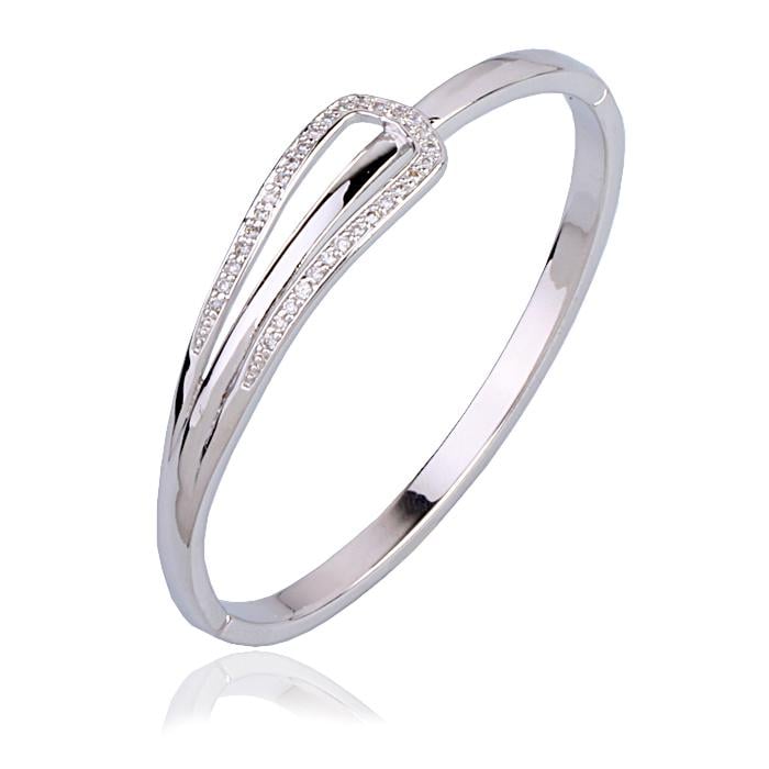 Браслет с цирконами X50332 Italina Белый