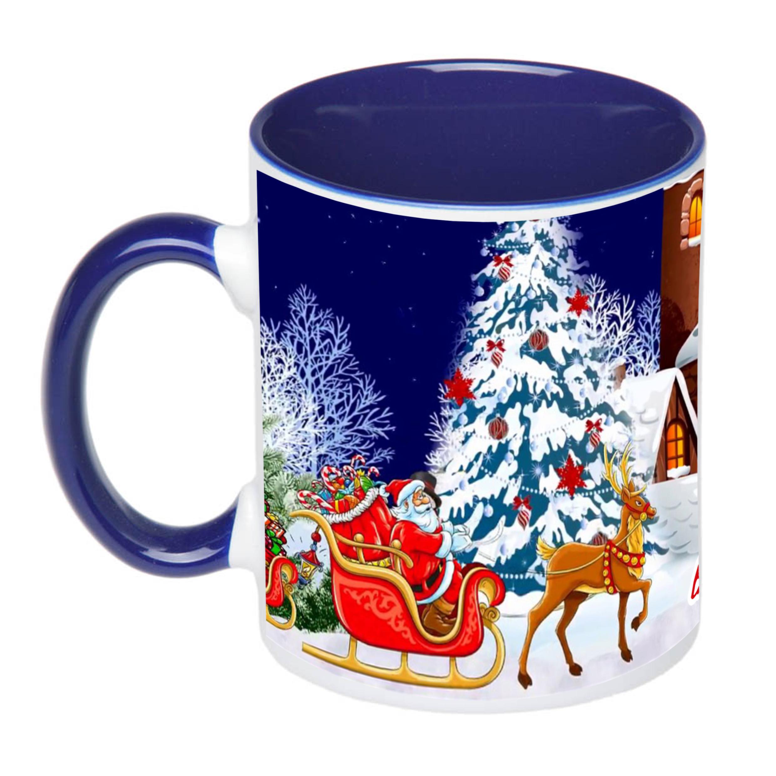 Чашка з принтом "Від святого Миколая" з ім'ям 330 мл Синій (16599) - фото 2 Чашка з принтом "Від святого Миколая" з ім'ям 330 мл Синій (16599) - фото 2