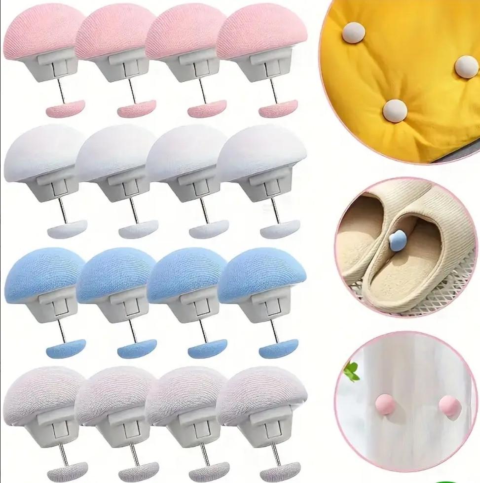 Фіксатори для постільної білизни протиковзкі з легким розблокуванням 4 шт. Рожевий (2738779868) - фото 2