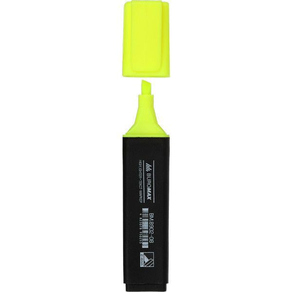 Маркер текстовый Buromax Jobmax 1-5 мм Желтый (BM.8902-08)